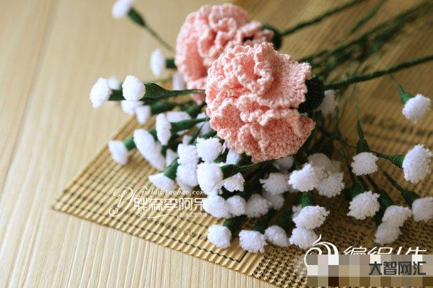 鉤康乃馨教程詳細(xì)教程花拖教程